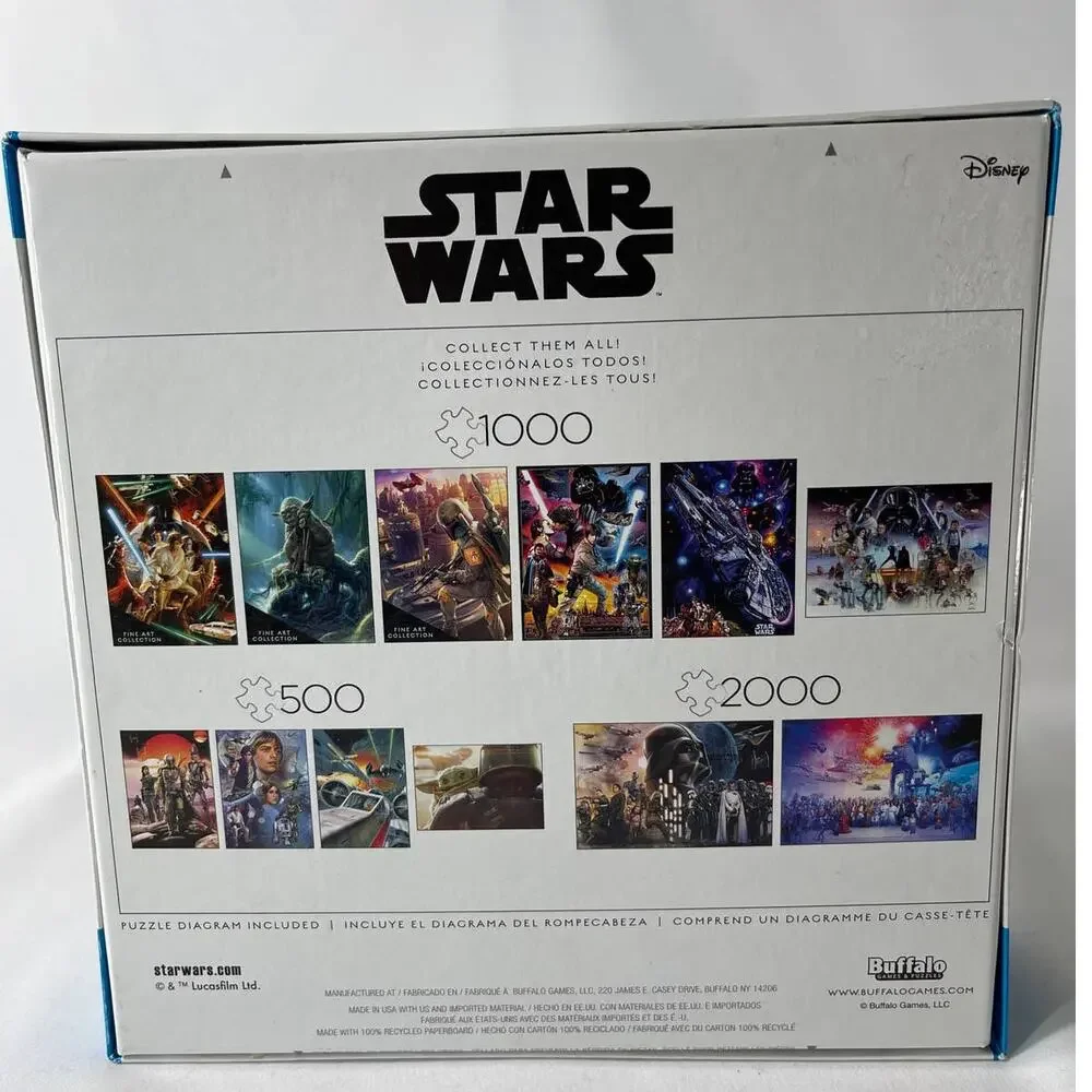 Star Wars The Mandalorian Disney Buffalo 1000 Piece Jigsaw Puzzle NEW